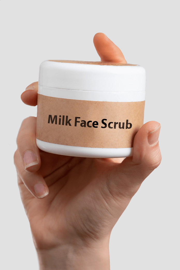 Milk facial scrub - Mabrooka Slovakia Soap