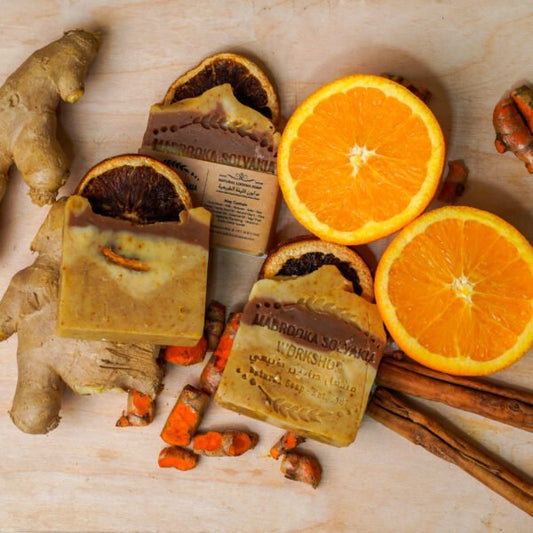 Turmeric, honey and orange Organic - Natural soap